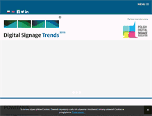 Tablet Screenshot of digitalsignagetrends.pl